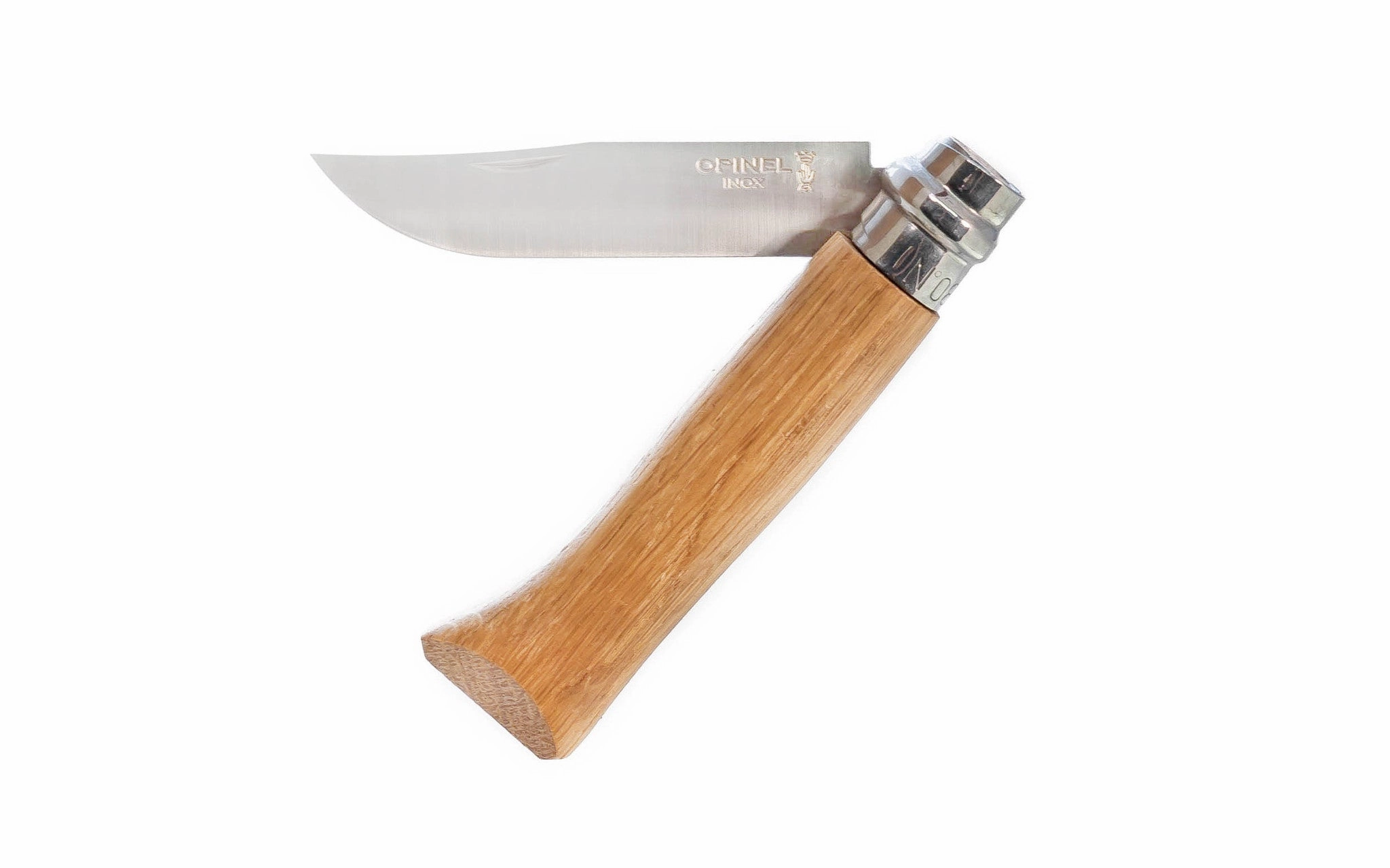 Opinel Stainless Steel Knife ~ Oak Handle