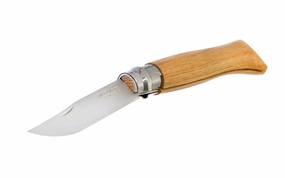 Opinel Stainless Steel Knife ~ Oak Handle