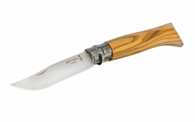 Opinel Stainless Steel Knife ~ Olivewood Handle