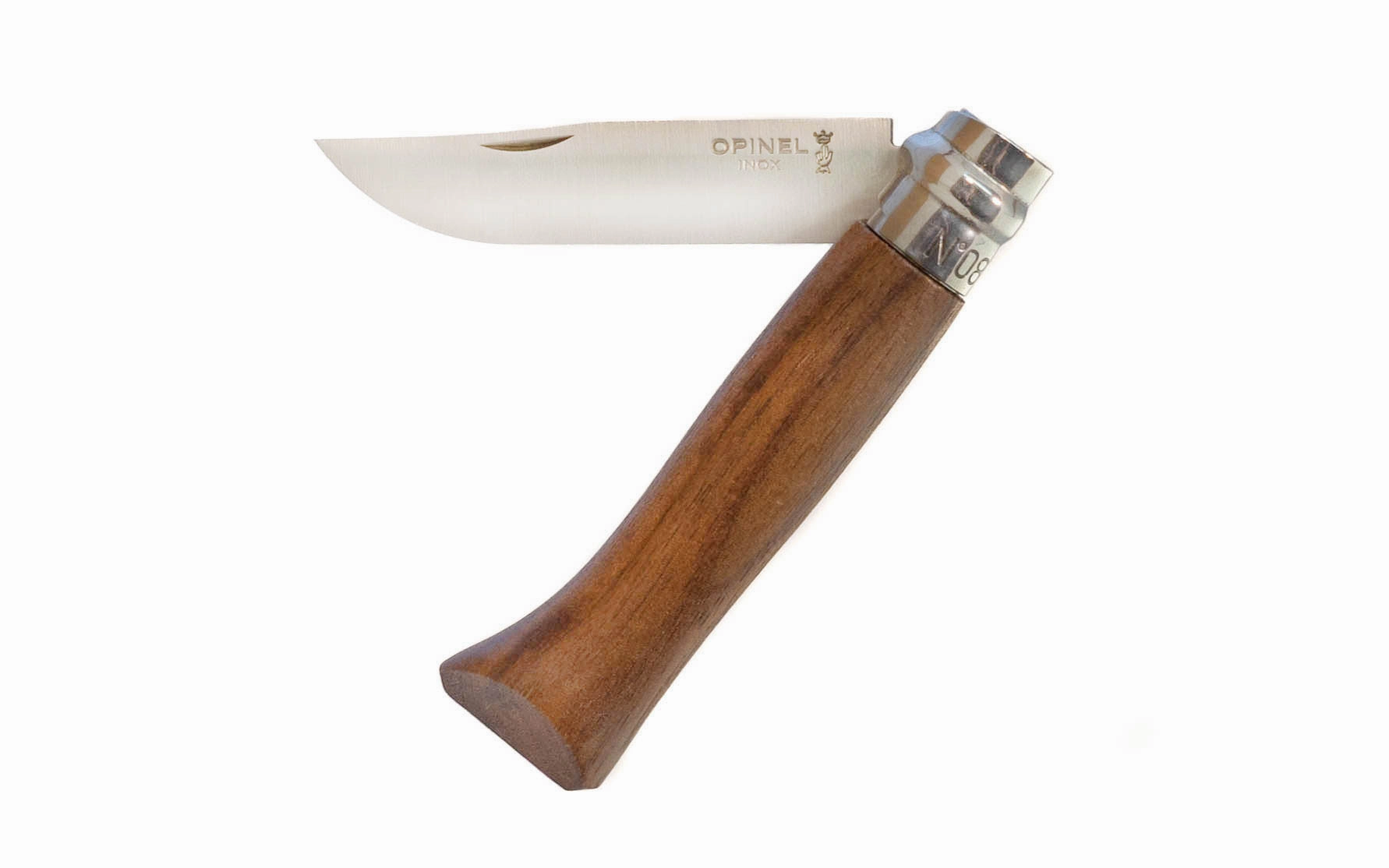 Opinel Stainless Steel Knife ~ Walnut Handle