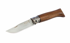 Opinel Stainless Steel Knife ~ Walnut Handle
