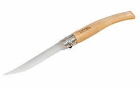 Opinel Stainless Steel "Effils" Slim Knife ~ Beechwood Handle