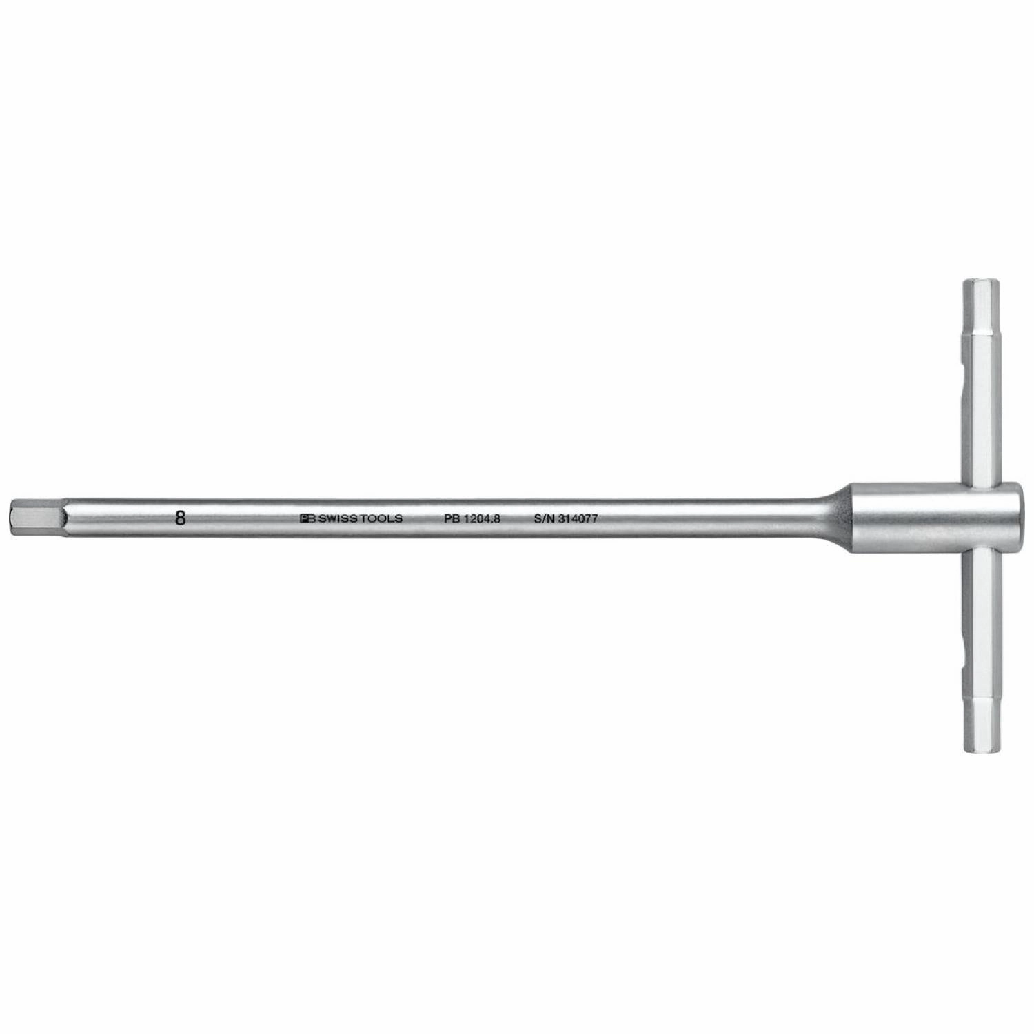 PB Swiss PB 1204.8 Hex Screwdriver with Sliding T-Handle, 8 mm, L - 245 mm