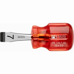 PB Swiss PB 135.7-40 Slotted Classic Stubby screwdrivers 13mm x 2.0mm