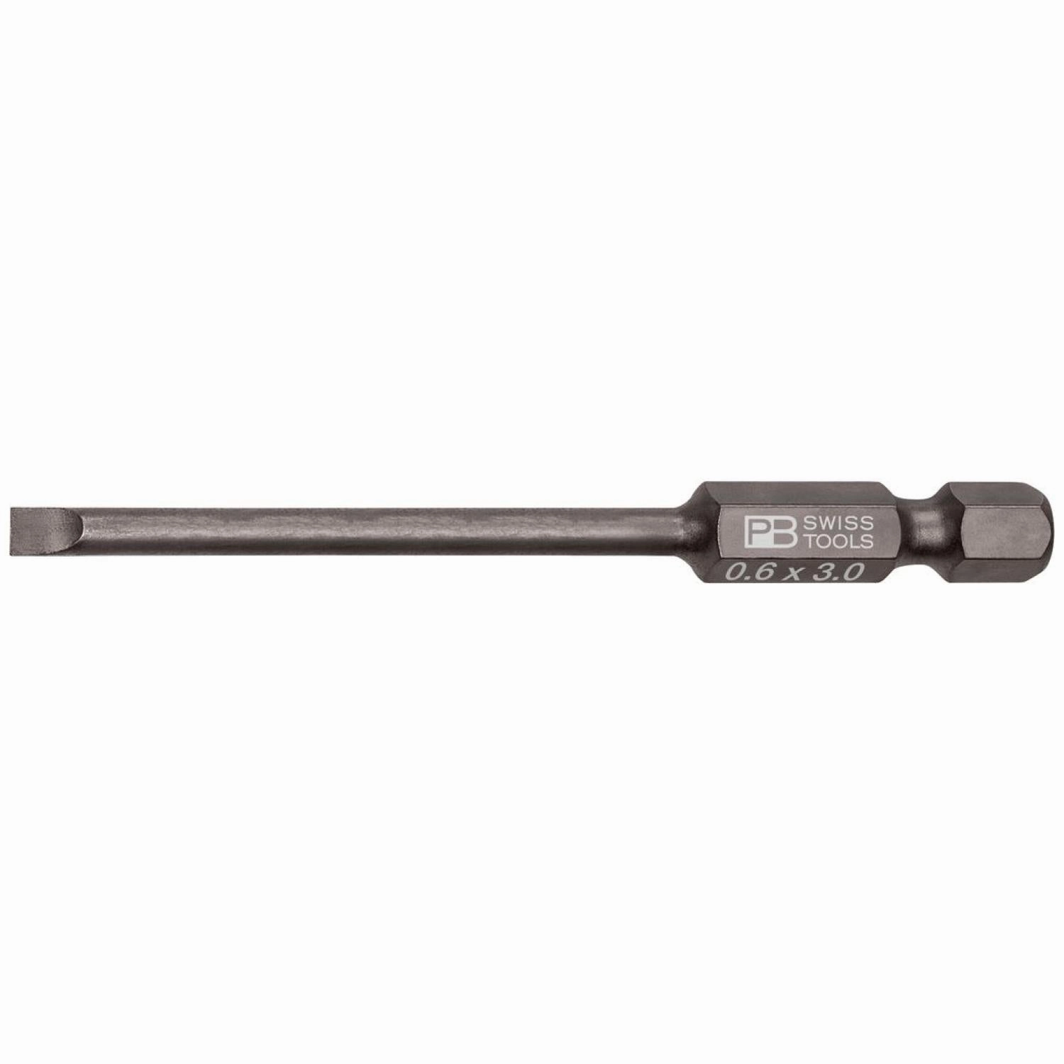 PB Swiss PB E6.106/1 PrecisionBit, Design E 6.3 (1/4 Inch), Long Blade, 3mm x 75mm