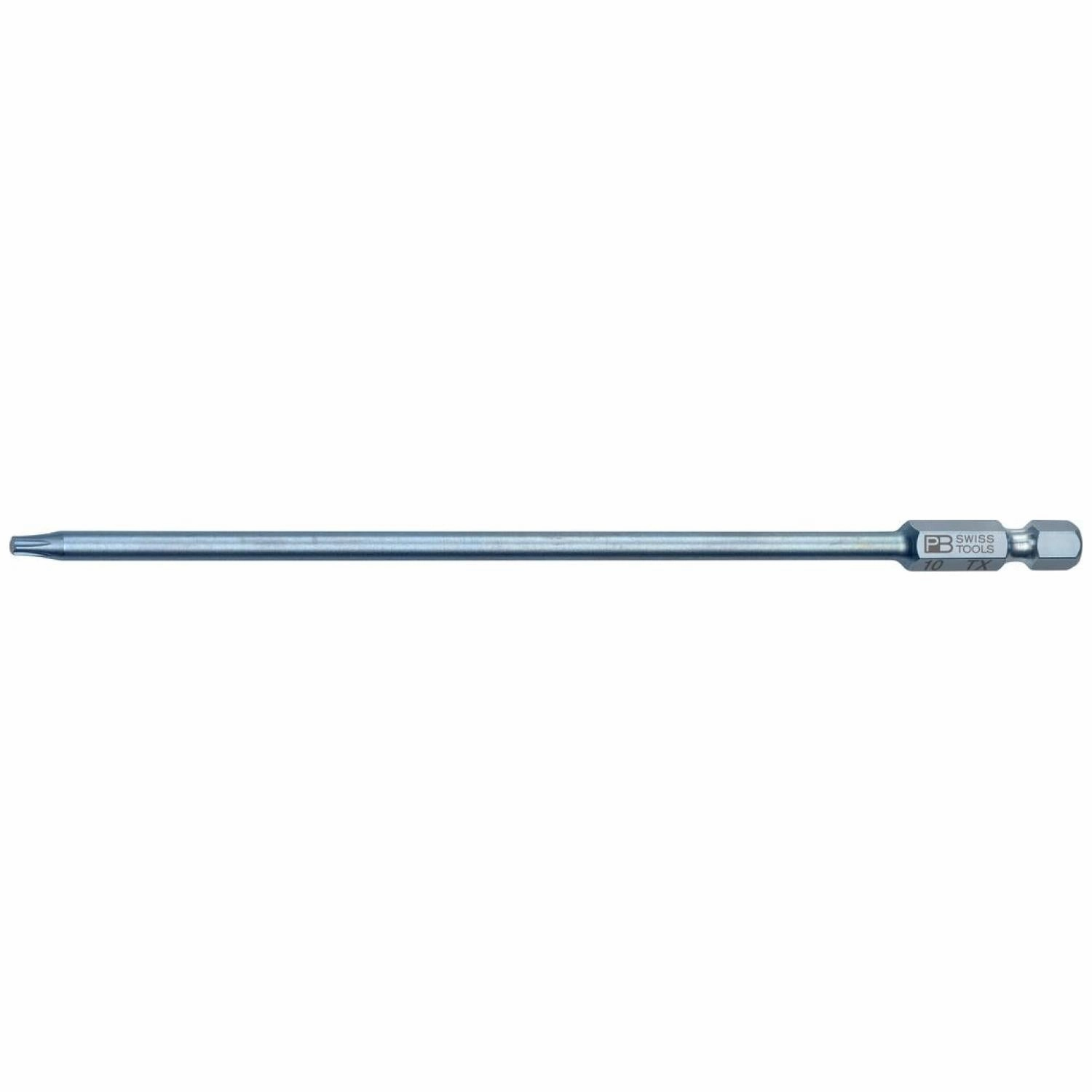 PB Swiss PB E6L.400/10-150 Long Blade Precision Bit for TORX-Screws, T10, L - 150 mm