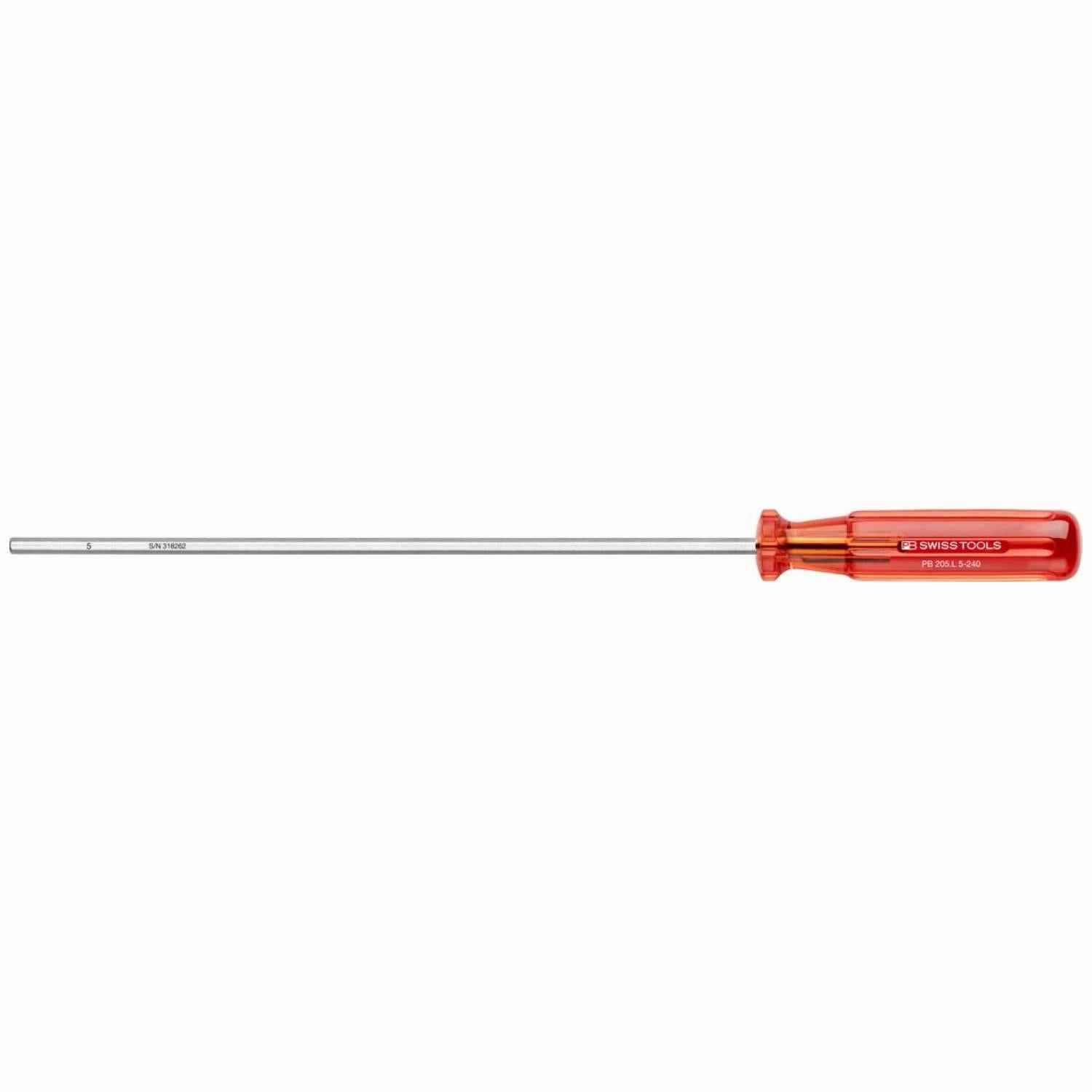 PB Swiss Tools PB 205.L 5-240 Hexagon Classic screwdrivers, 5mm x 240mm