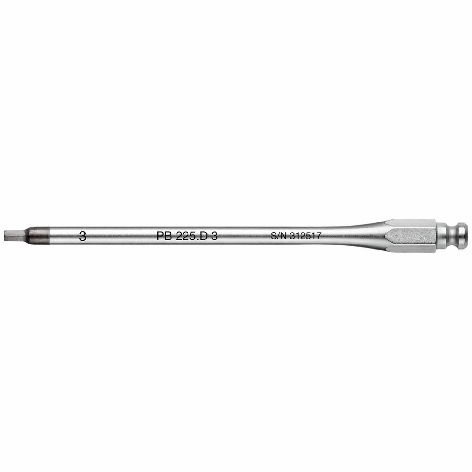 PB Swiss Tools PB 225.D 3 Interchangeable Blade, Inbus, Hex, 3mm x 120mm