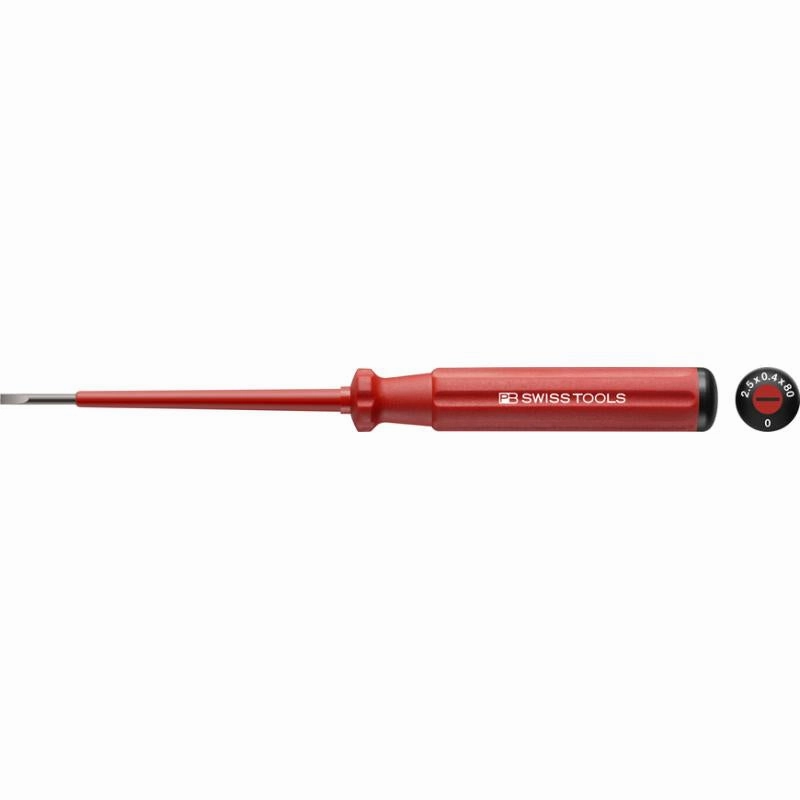 PB Swiss Tools PB 5100.1-100/3 Classic VDE Screwdriver, Slotted, Size 1