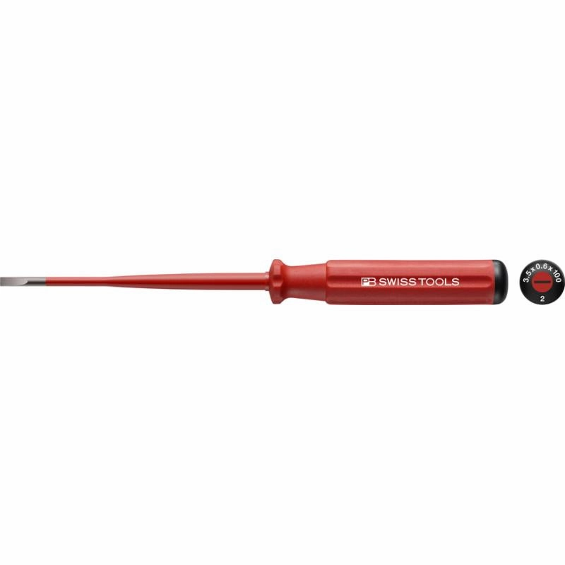 PB Swiss Tools PB 5100.SL 3-100/4  Classic VDE Insulated Screwdriver, Slim 4 x 100mm