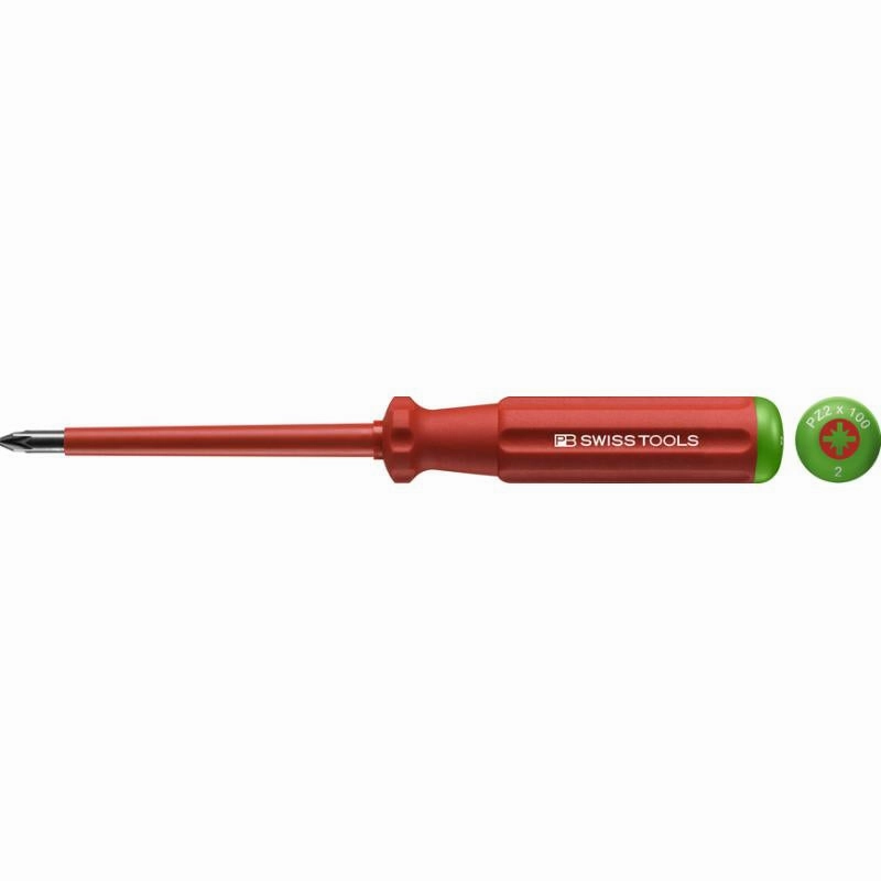 PB Swiss Tools PB 5192.1-80 Classic VDE Screwdriver Pozidriv Size PZ1