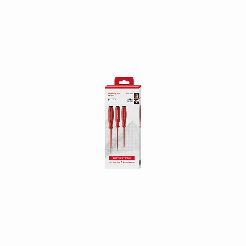 PB Swiss Tools PB 58539.CBB SwissGrip VDE Screwdriver Set 3 Pieces