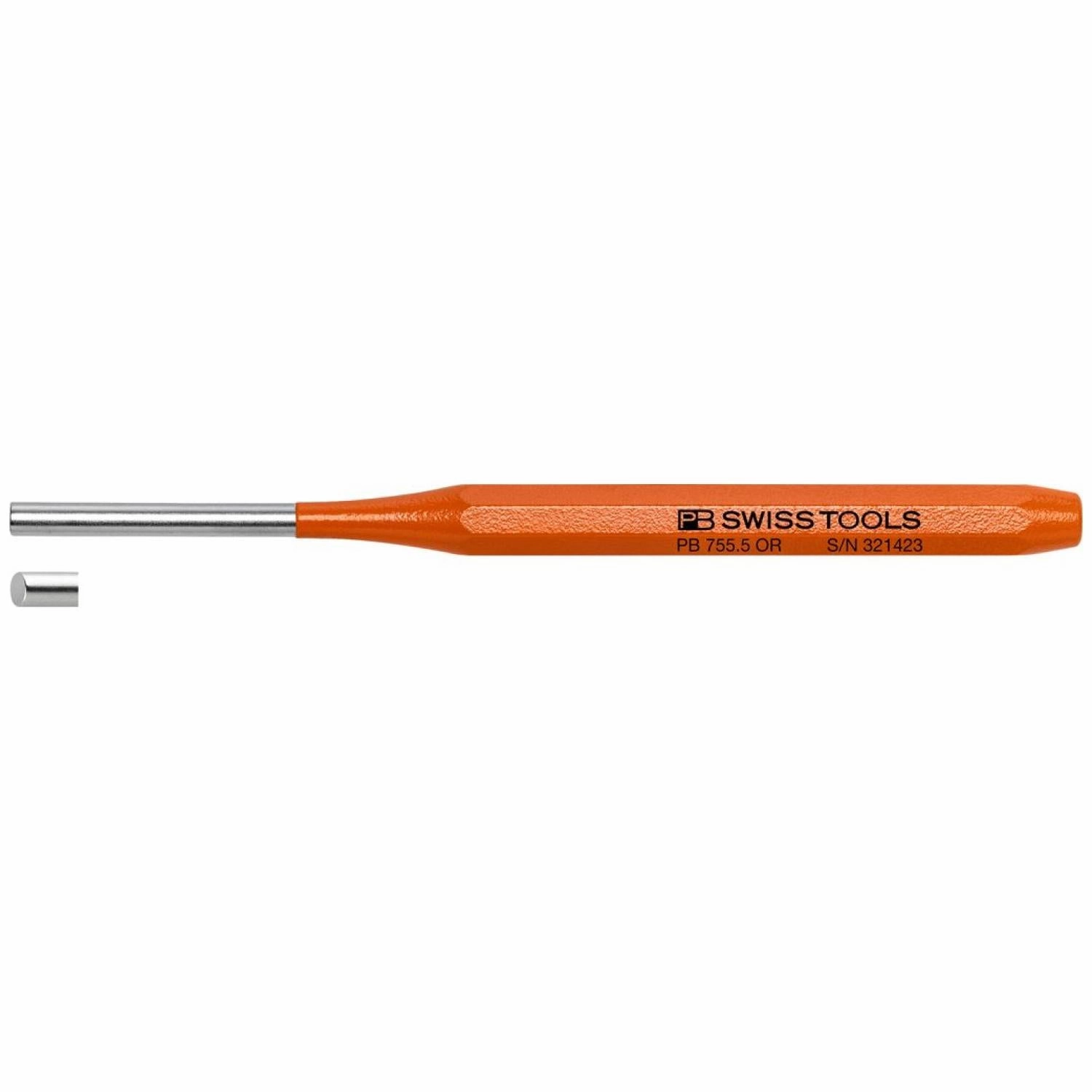 PB Swiss Tools PB 755.5 OR Rainbow Parallel Pin Punch, 5 mm