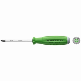 PB Swiss Tools PB 8192.1-80 YG Pozidriv SwissGrip Screwdrivers, PZ1 x 80mm