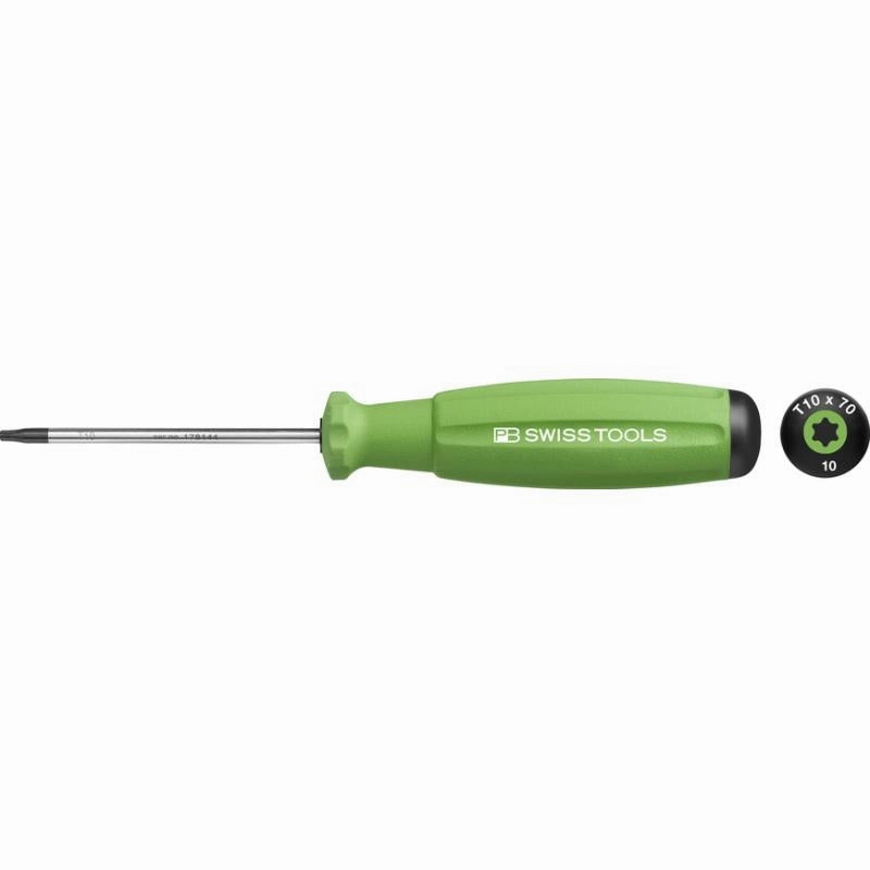 PB Swiss Tools PB 8400.10-70 YG SwissGrip Screwdrivers, TORX, T10 x 70mm