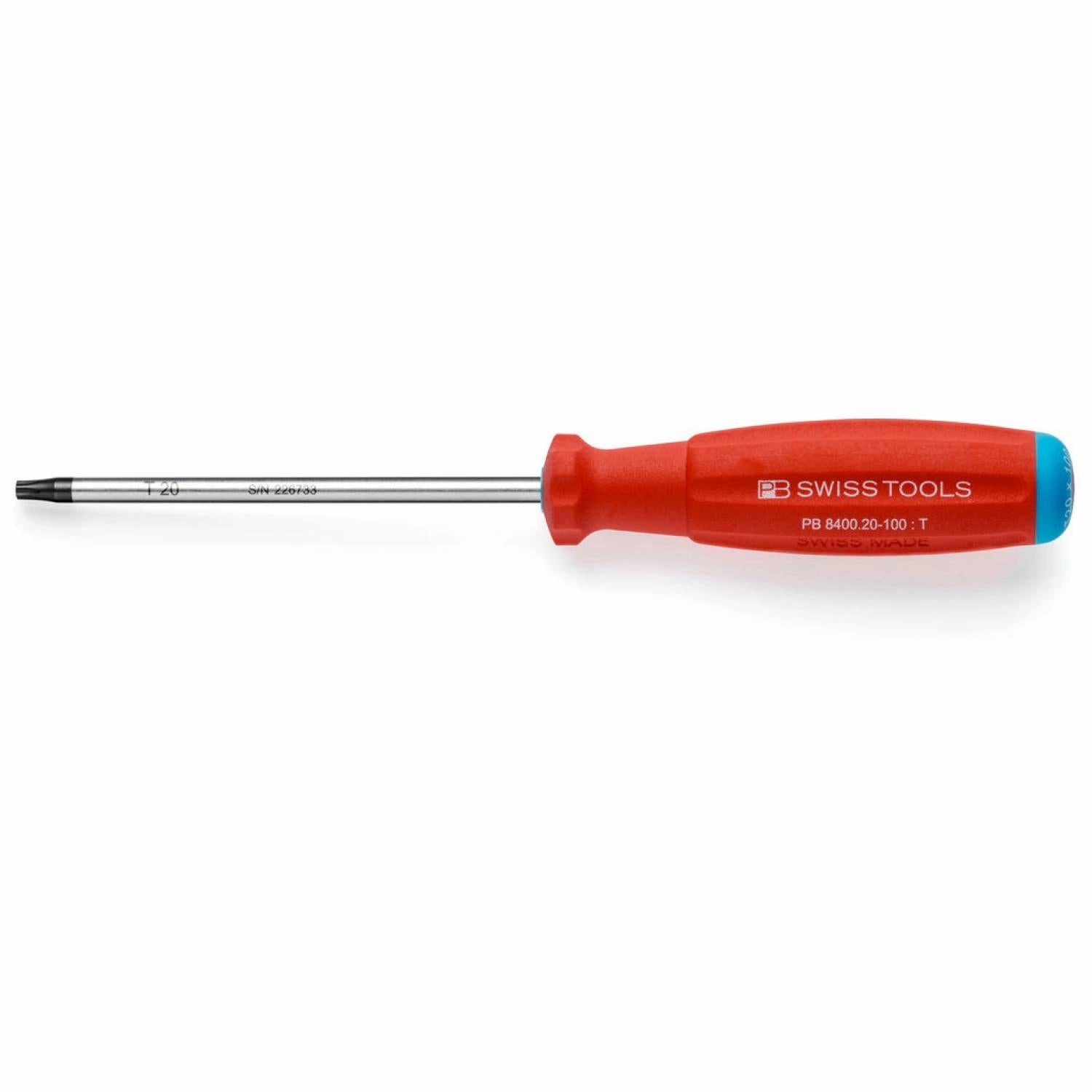 PB Swiss Tools PB 8400.20-100 SwissGrip Screwdrivers, TORX T20
