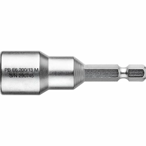 PB Swiss Tools PB E6.200/13 M Socket Wrench Bit, Design E 6.3 (1/4), with Magnet