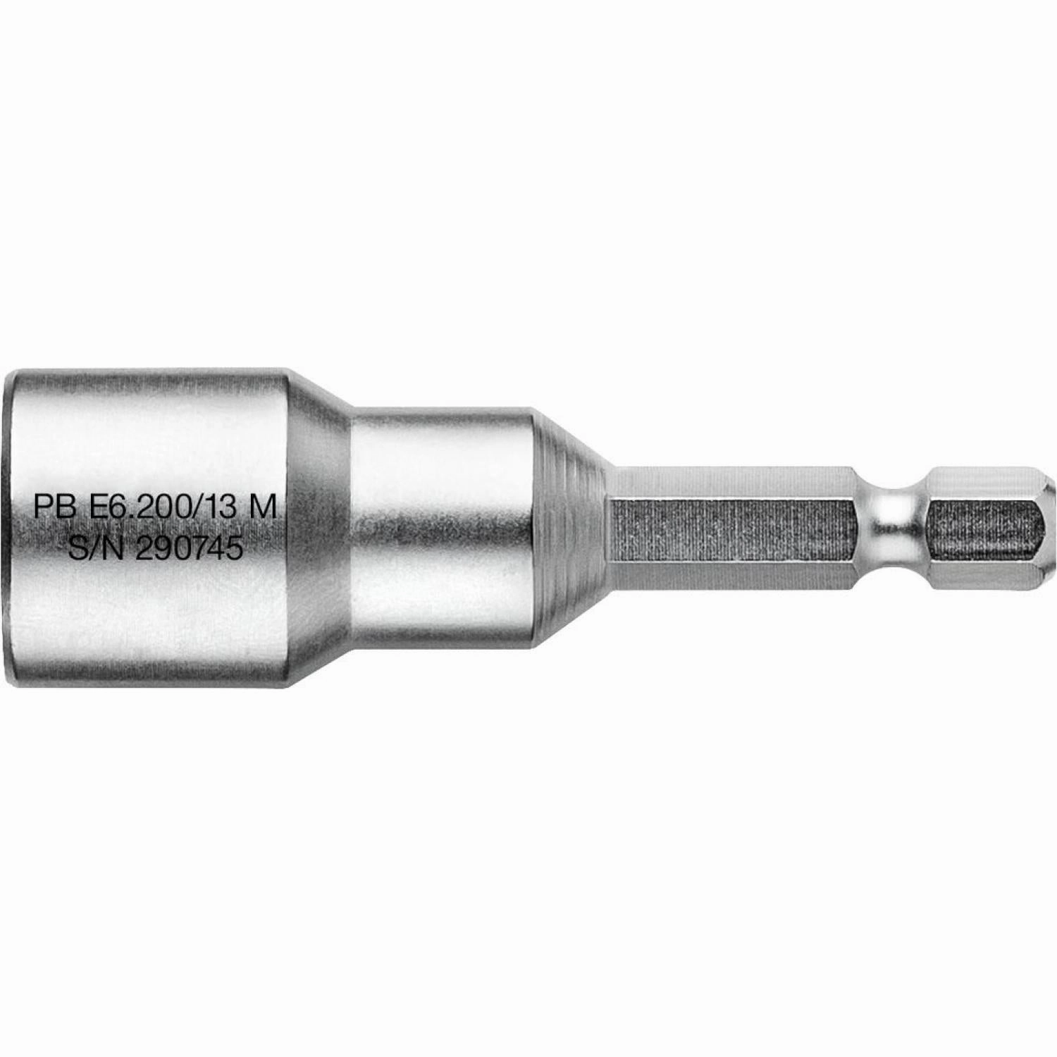 PB Swiss Tools PB E6.200/13 M Socket Wrench Bit, Design E 6.3 (1/4), with Magnet