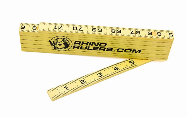 Rhino 6' Carpenter's Inside Reading Fiberglass Folding Ruler