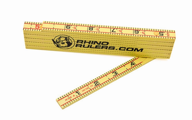 Rhino 6' Engineer's Metric Fiberglass Folding Ruler