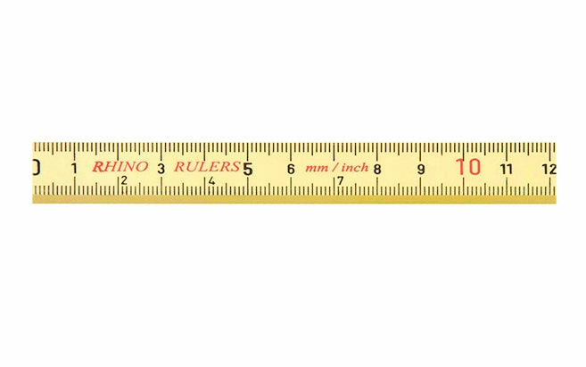 Rhino 6' Inch / Metric Reading Fiberglass Folding Ruler
