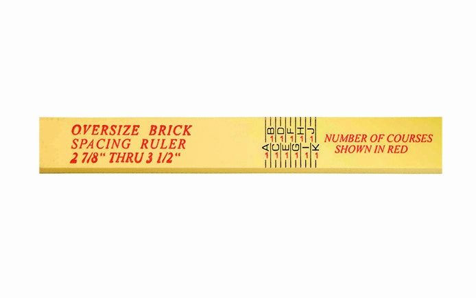 Rhino 6' Oversize Brick Spacing Fiberlass Folding Ruler