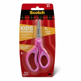 Scotch Kids 5 in Scissors 1442B, Soft Grip Handles, Blunt, 4 