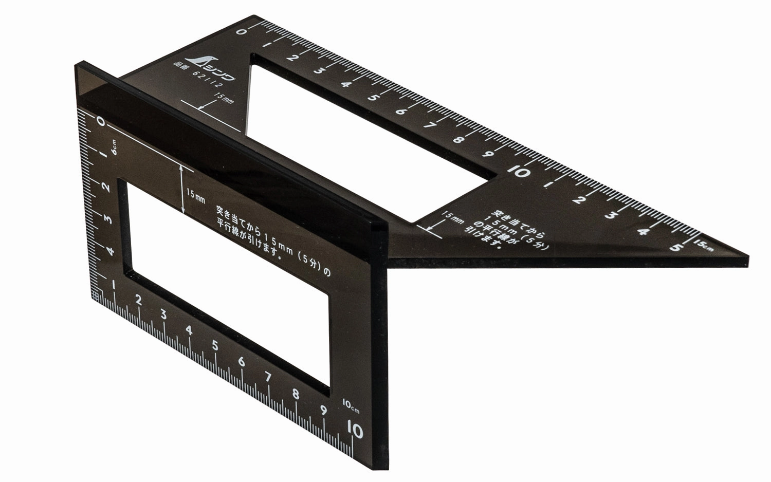Shinwa 45 & 90 Polycarbonate Layout Miter Gauge