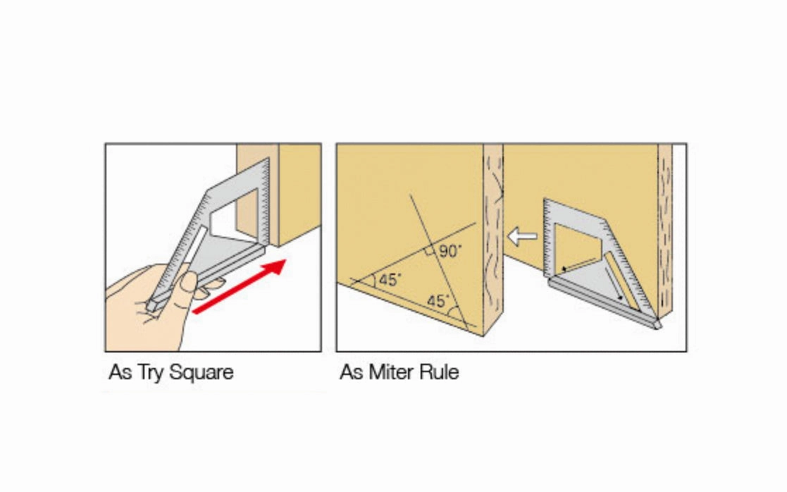 Shinwa Combination Square ~ Miter Gauge & Miter Square 45 & 90 & 135