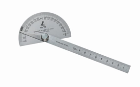 Shinwa No. 19 Protractor ~ Stainless Steel