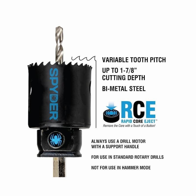 Spyder 600103CF RCE HOLE SAW, BI-METAL,4-1/4 Inch