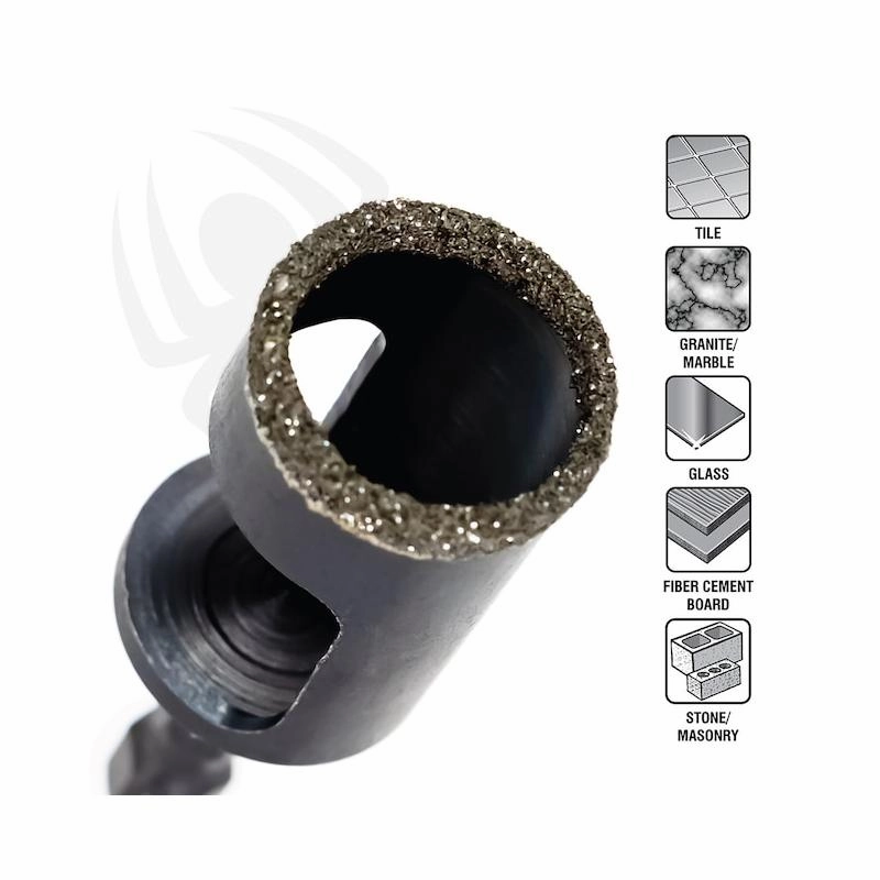 Spyder 600853 1-Inch Diamond Arbor Hole Saw Bit