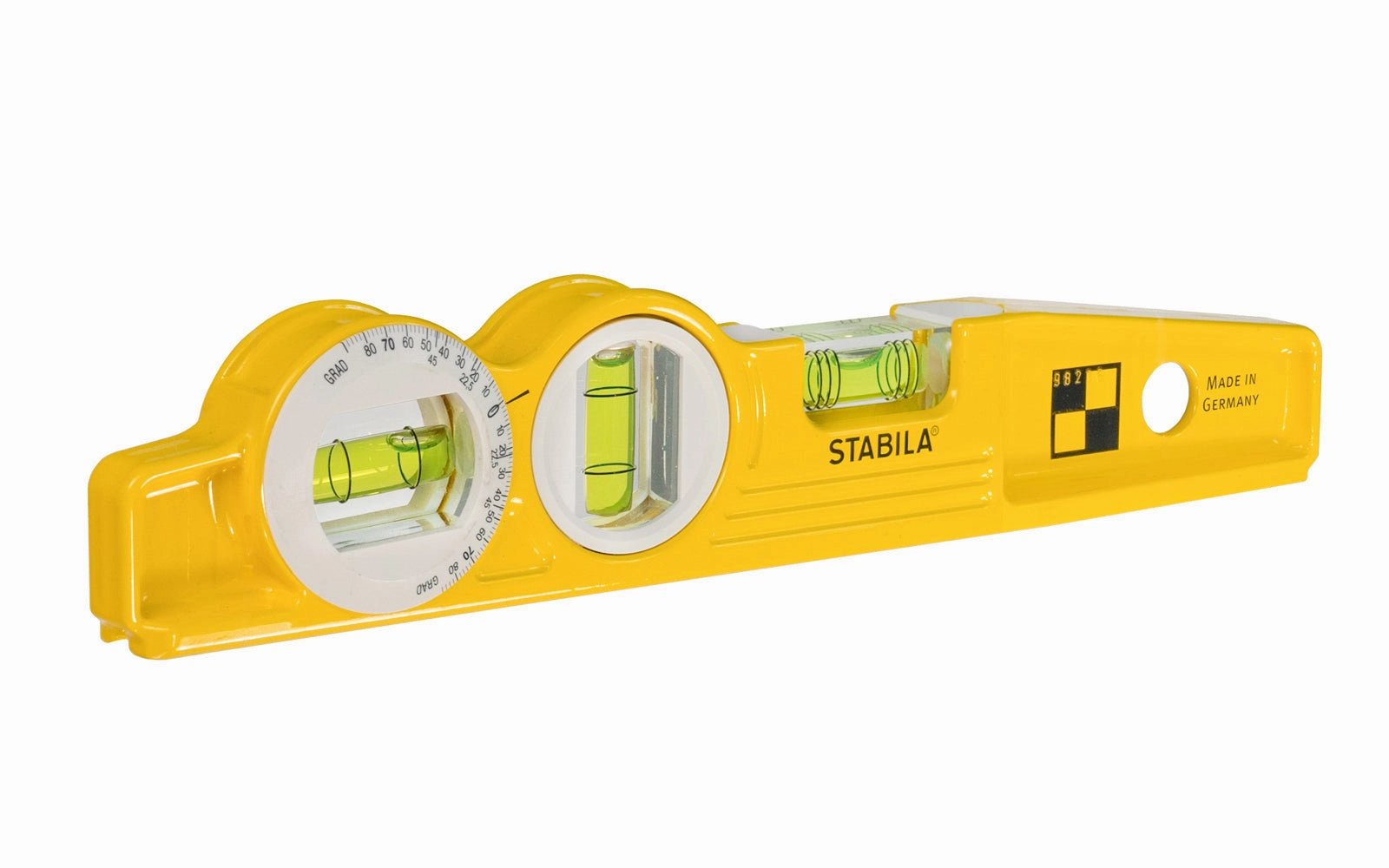 Stabila 10" Magnetic Torpedo Level With Protractor Vial ~ Type 81SMW360 Die Cast