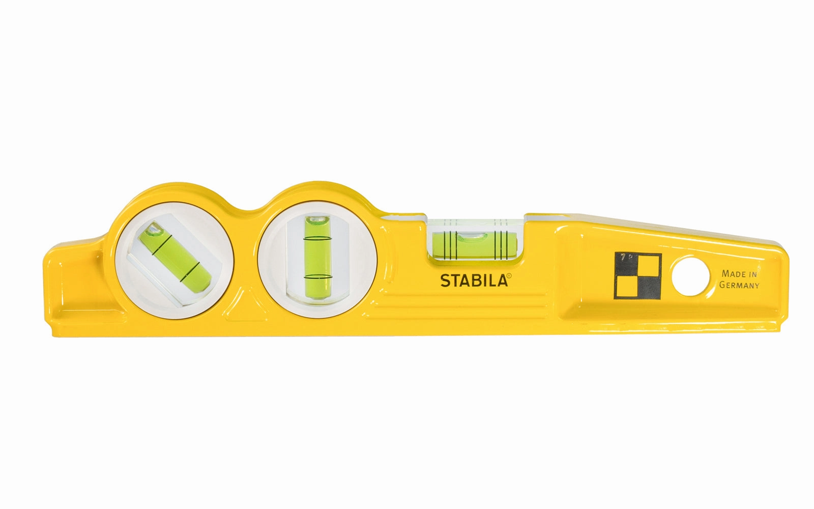 Stabila 10" Magnetic Torpedo Level With Three Vials ~ Type 81SVREMW45 Die Cast