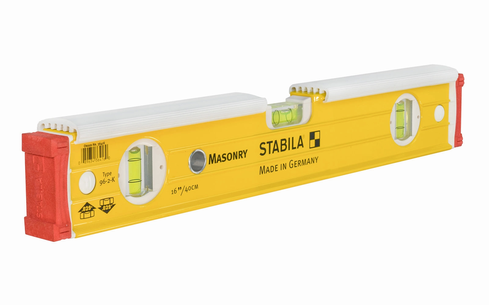 Stabila 16" Mason Level ~ Type 96-2-K