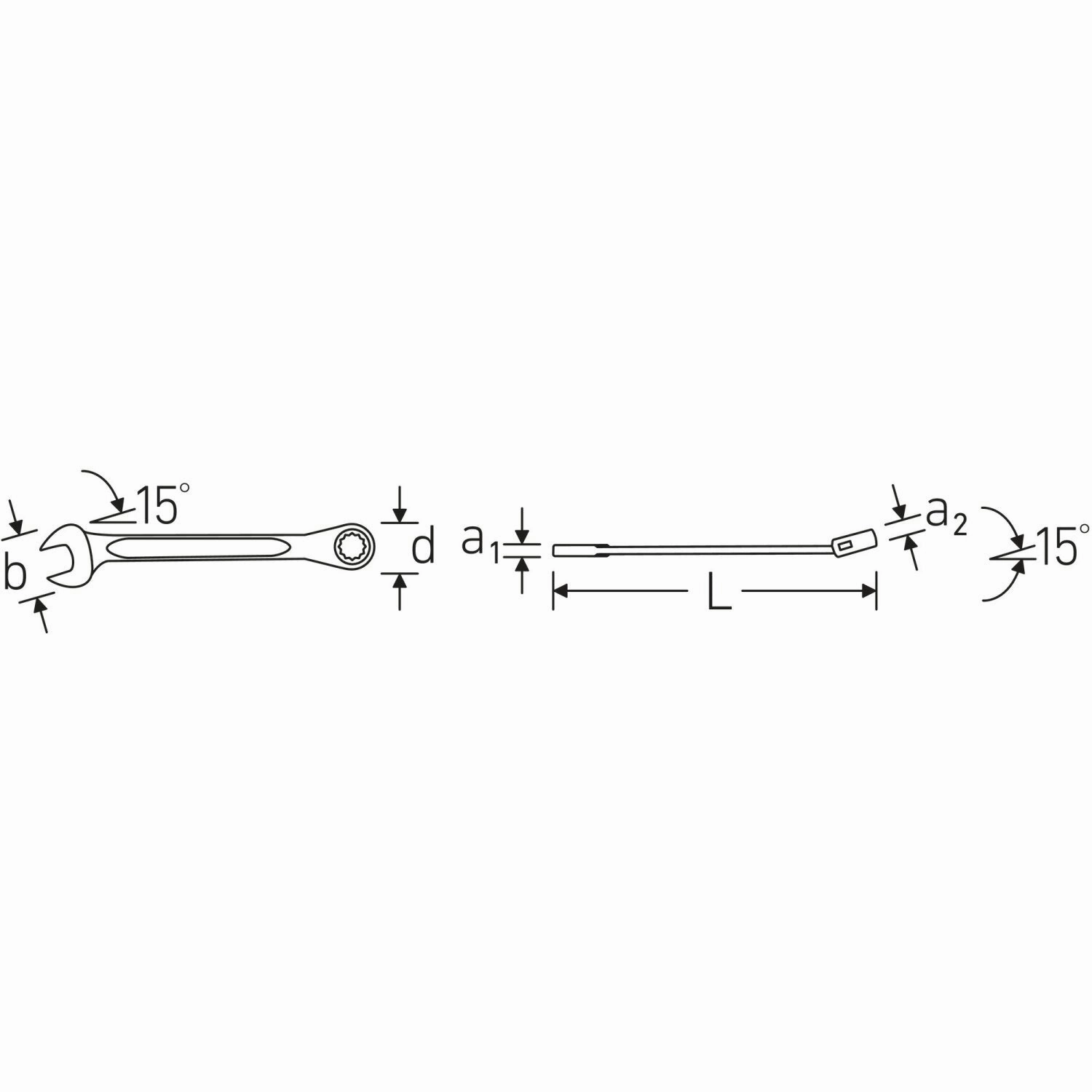 Stahlwille 41473232 Combination Ratcheting wrench