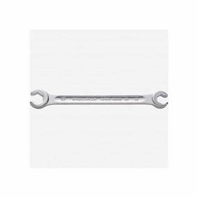 Stahlwille 41482428 24a Double ended open ring Flare Nut Spanner, angled