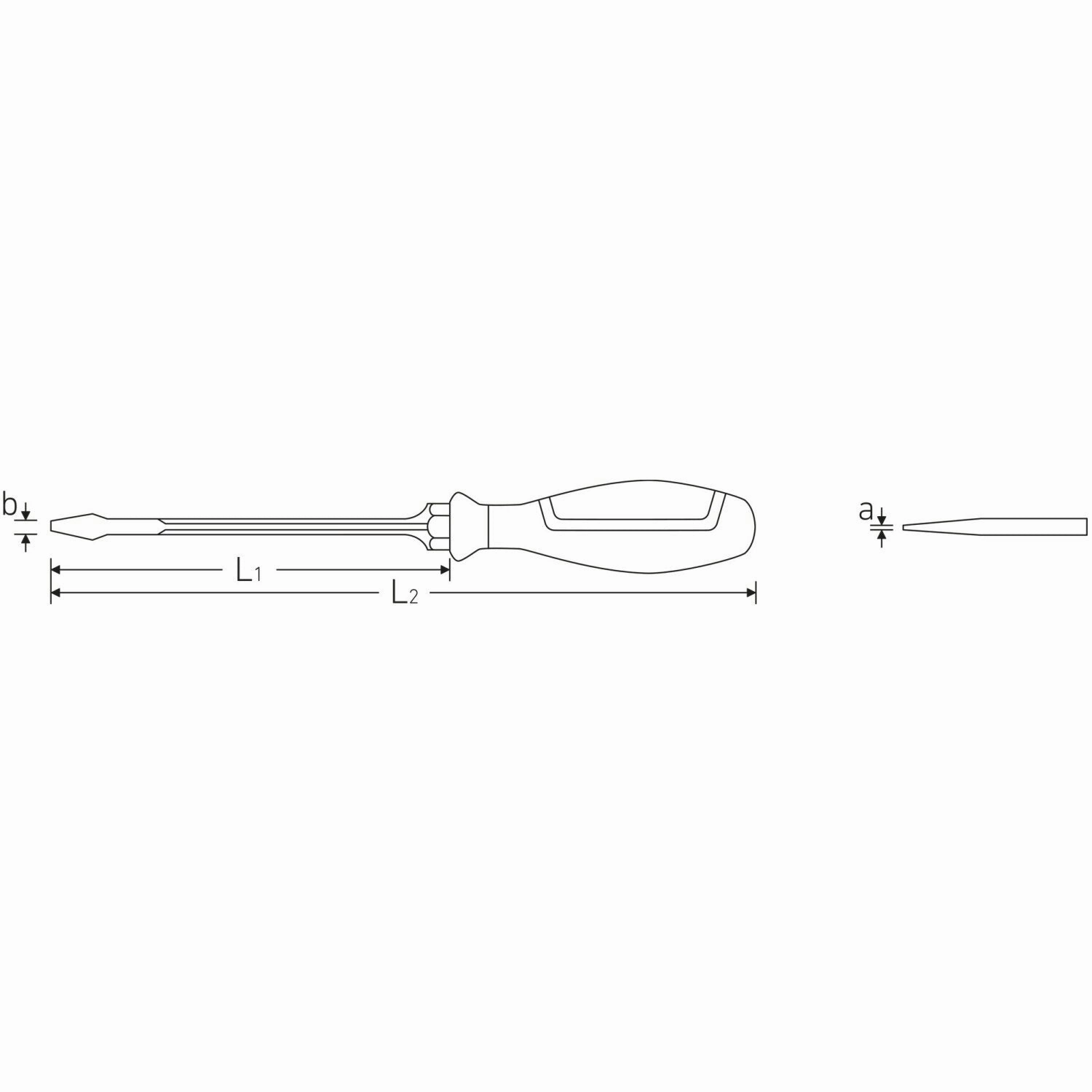 Stahlwille 46223210 Slotted screwdriver Drall 