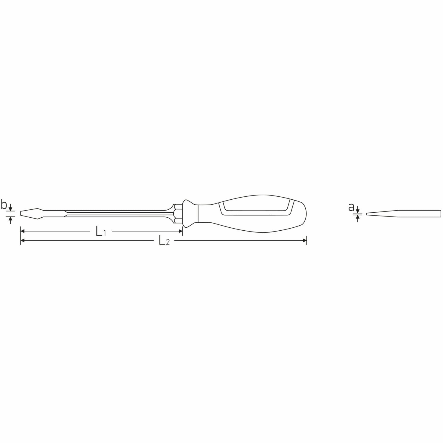 Stahlwille 46223565 Slotted screwdriver Drall 