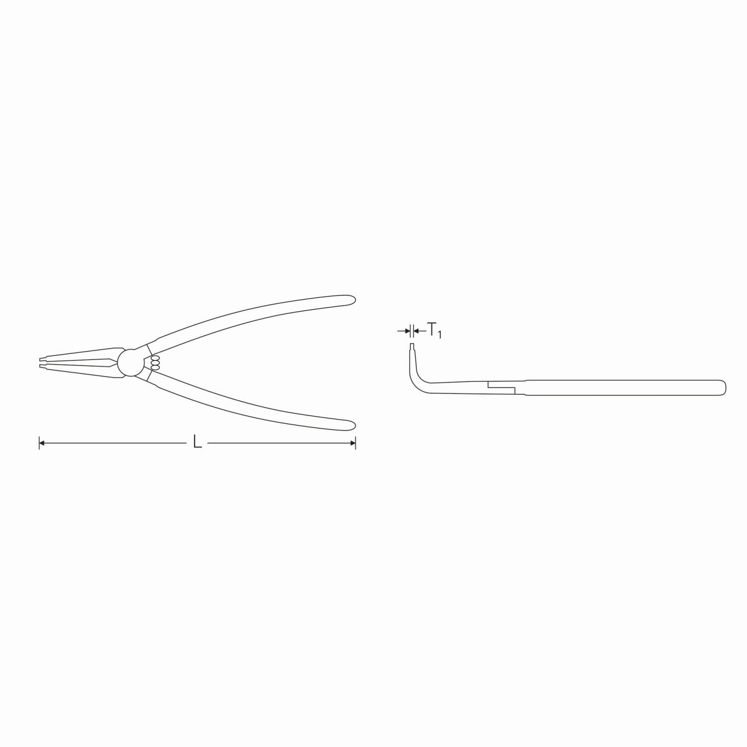 Stahlwille 65464131 Circlip pliers for external circlips