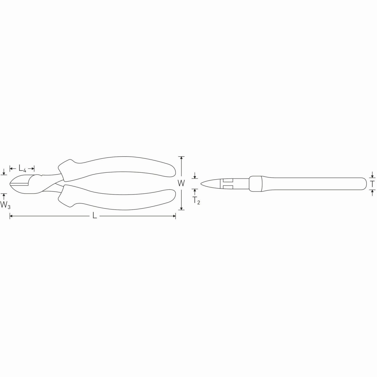 Stahlwille 67204180 VDE side cutters