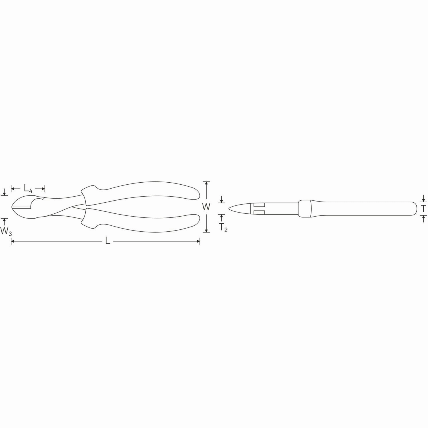 Stahlwille 67211180 Heavy duty side cutter