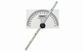 Stainless Steel Protractor & Depth Gauge ~ Square Head