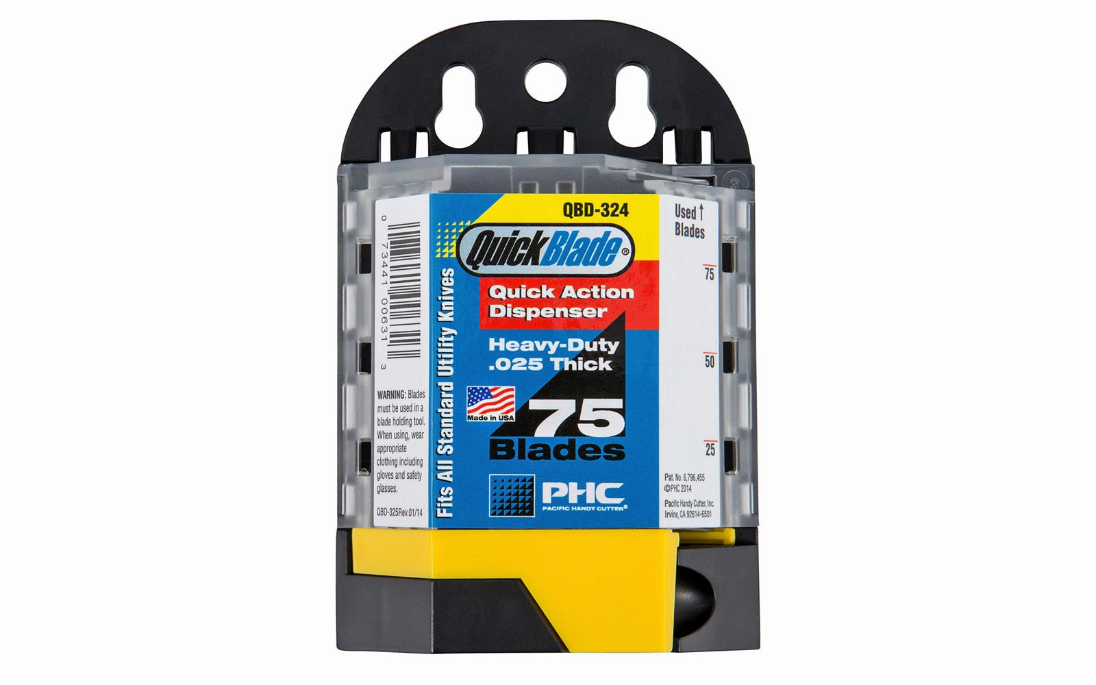 Standard Utility Blade Dispenser - 75 Pack