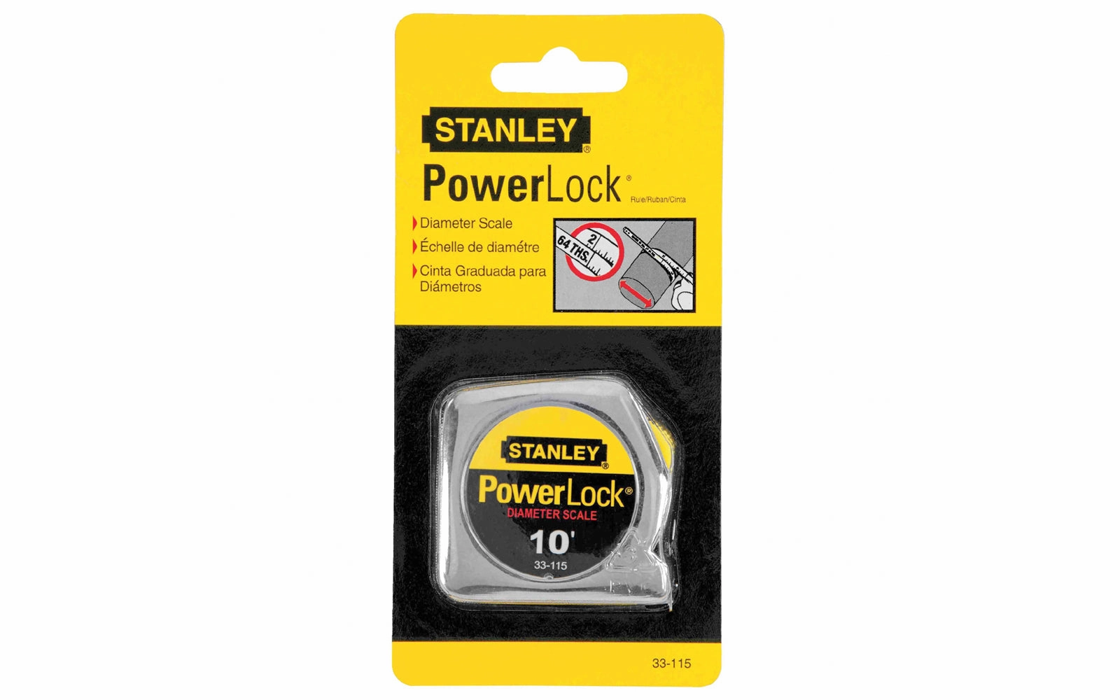 Stanley 10' Tape Measure ~ Diameter Scale
