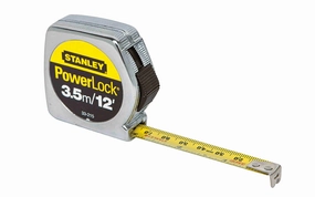 Stanley Powerlock 3.5m / 12' Tape Measure - Millimeter Scale