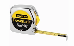 Stanley Powerlock 5m / 16' Tape Measure - Metric & Standard