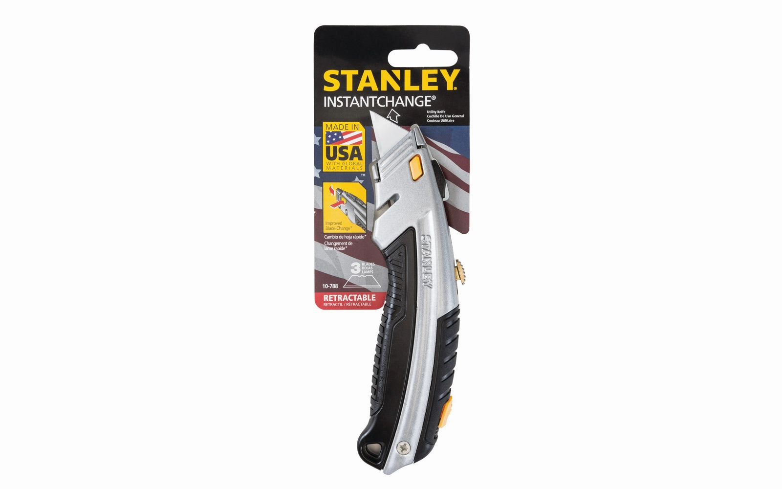 Stanley "Instantchange" Retractable Blade Utility Knife ~ 10-788