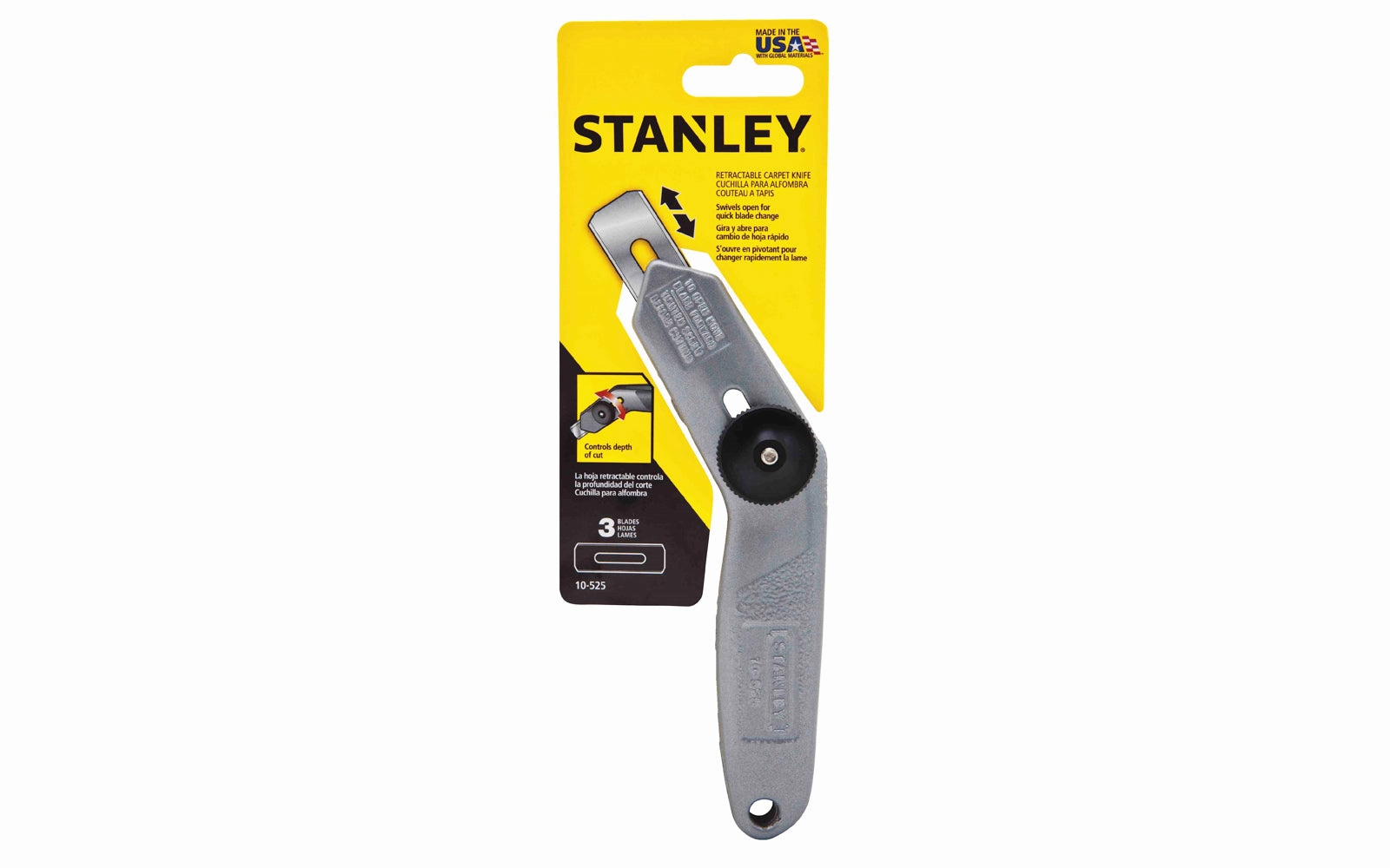 Stanley Retractable Blade Carpet Knife ~ 10-525
