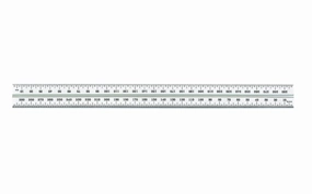 Starrett 12" Blade for Combo Square - 1/2 mm & mm Grads